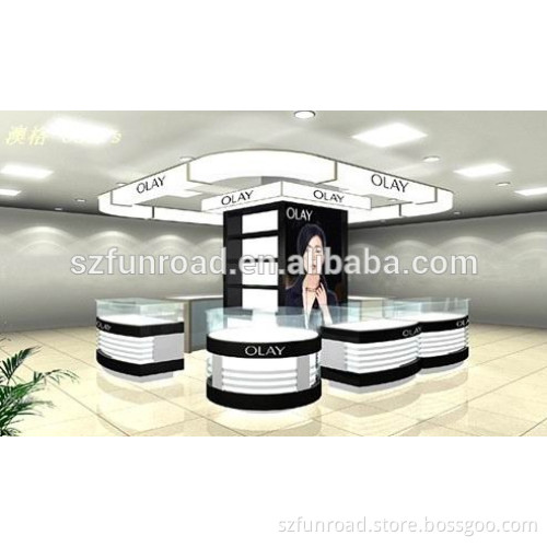 Cosmetic kiosk cosmetic display stand makeup display cabinet
